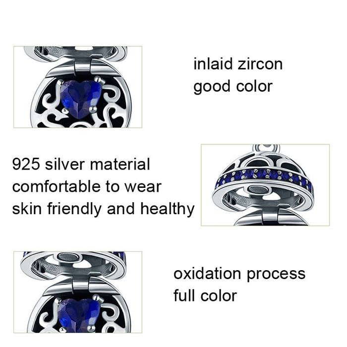 925 Silver Parts Zircon Sterling Silver Pendant(SCC689-A)
