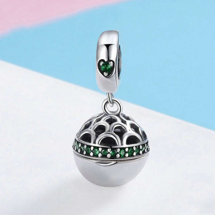 925 Silver Parts Zircon Sterling Silver Pendant(SCC689-A)