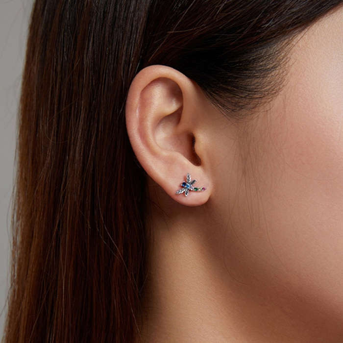 Insect Series Earrings 925 Silver Earrings, Style: Beetle