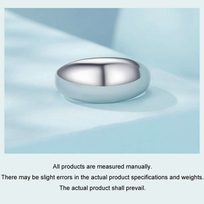 S925 Sterling Silver Plain Aperture Adjustable Ring(SCR983-BE)