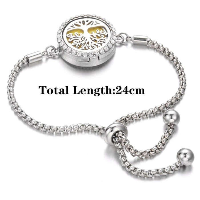 Diamond Hollow Bracelet Removable Perfume Diffuser Bracelet, Color: 18