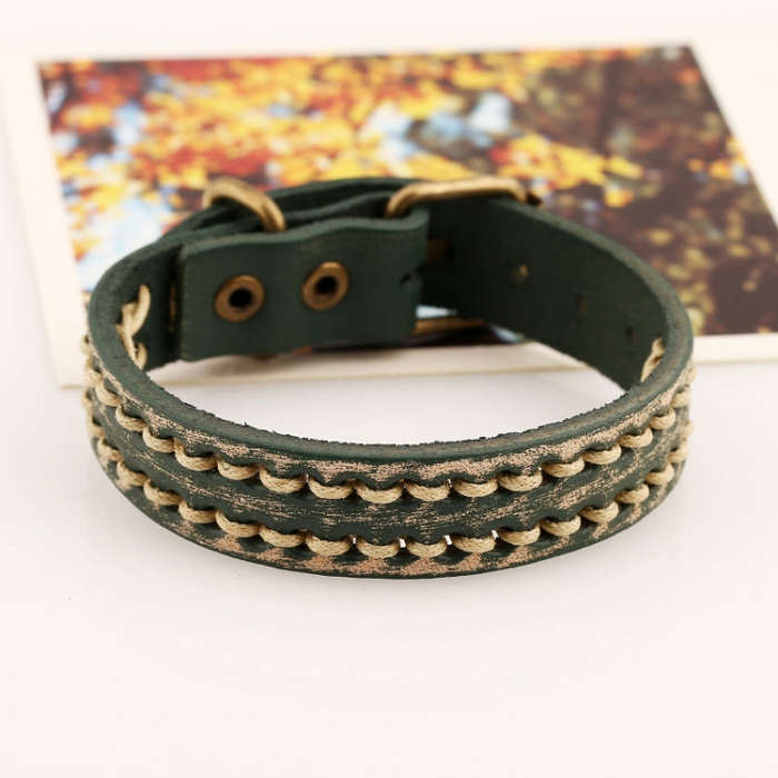 Simple Vintage Braided Bracelet Personalized Adjustable Bracelet(Retro Brown)
