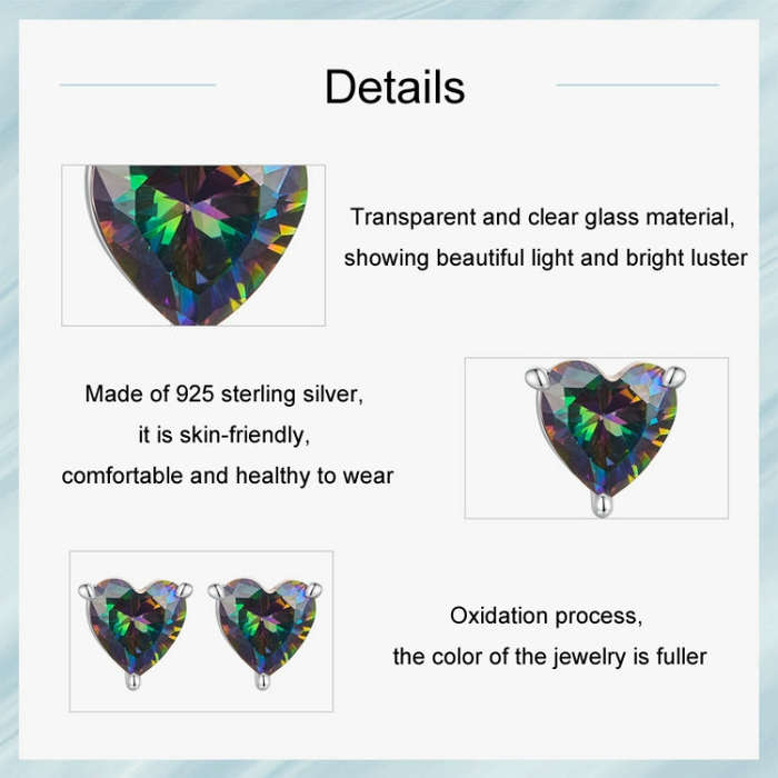 S925 Sterling Silver Retro Fantasy Love Sweet Cool Earrings(SCE1736)