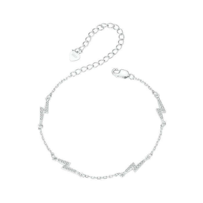 S925 Sterling Silver Platinum-plated Lightning Bracelet(BSB181)