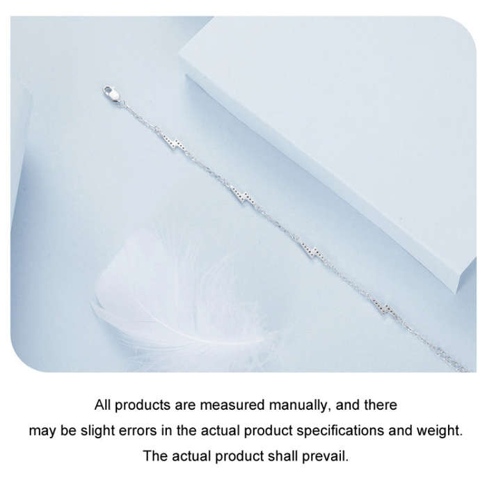 S925 Sterling Silver Platinum-plated Lightning Bracelet(BSB181)