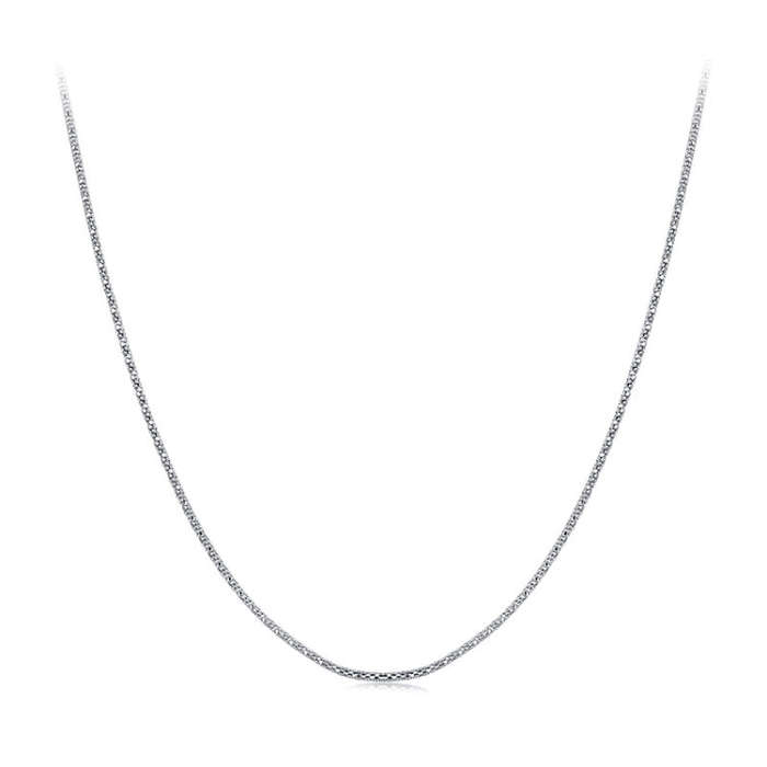 S925 Sterling Silver Platinum-Plated Meteorite Necklace(BSA010)