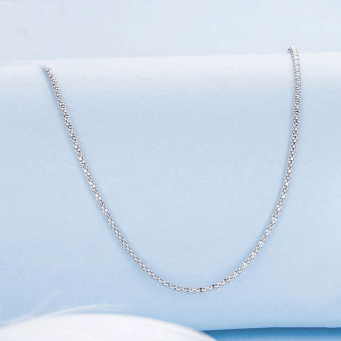 S925 Sterling Silver Platinum-Plated Meteorite Necklace(BSA010)