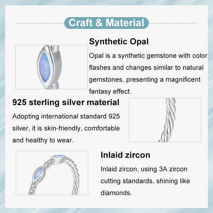 S925 Sterling Silver Platinum-Plated Zircon Nano Opal Ring(8)
