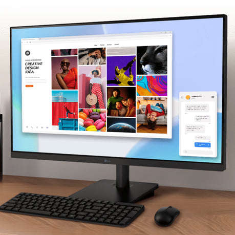 LG Essential 27 Inch Monitor FHD IPS 100Hz, 5ms, Dual HDMI Computer Monitors