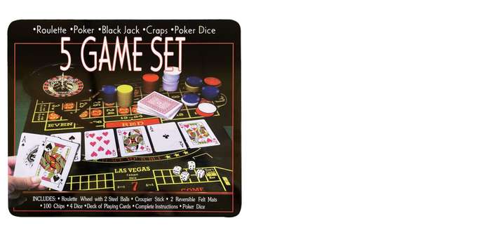 5 in 1 Casino Game Set