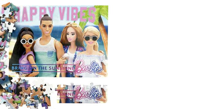 Barbie Happy Vibes Board Puzzle 80Pcs