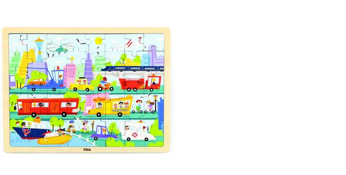 Viga City Transport Puzzle 48Pc
