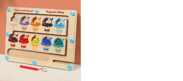 Educational Magnetic Color And Numbers Classification