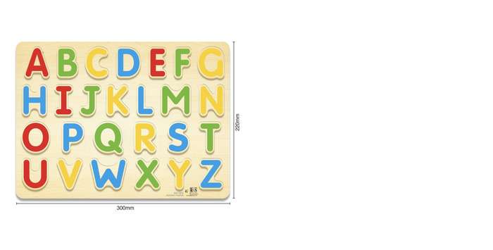 English Alphabet Capitals Tray 26 Pcs