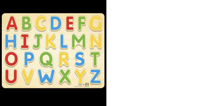 English Alphabet Capitals Tray 26 Pcs
