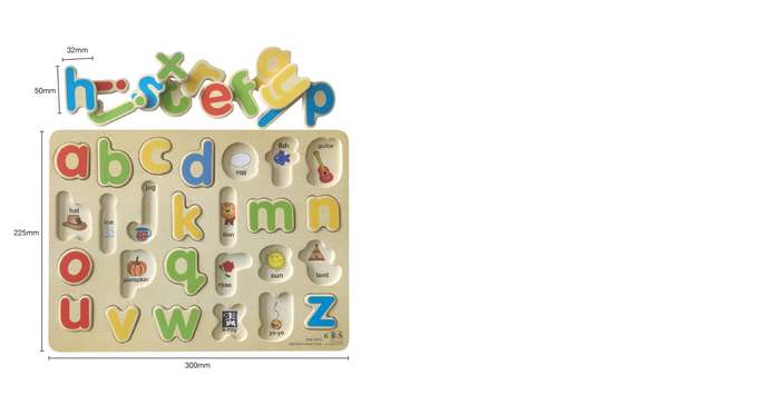 English Alphabet Lower Case Tray 26 Pcs