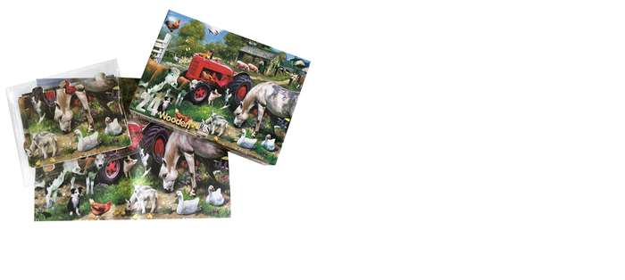 Farmyard Wooden Jigsaw Puzzle 24 Pcs