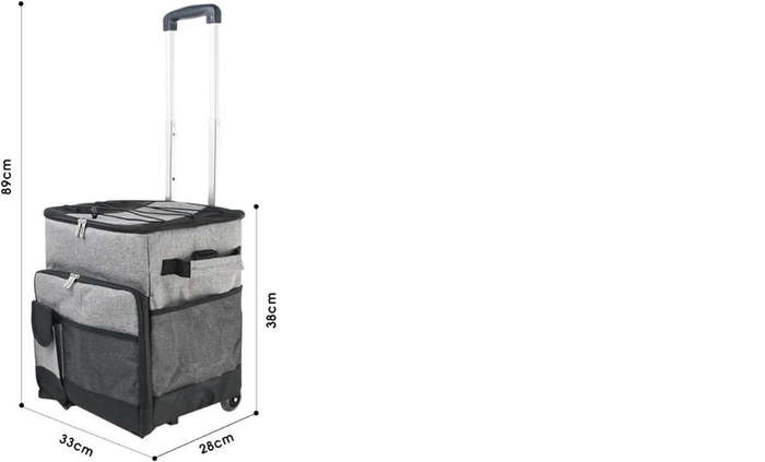 Afrishon Insulated Rolling Cooler Bag 35L