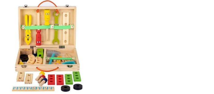 Kids Wooden Toolbox Kit