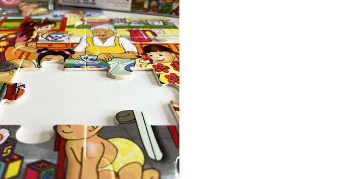 My Family Wooden Jigsaw Puzzle 24Pcs