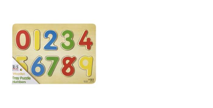 Numbers Wooden Tray Puzzle 10 Pcs