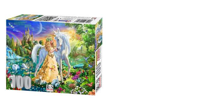 Princess and Unicorn Wooden Puzzle 100Pcs