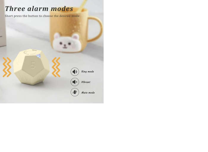 Afrishon Multi-Function Rotating Cube Clock