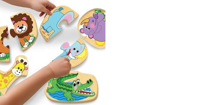 Wild Animals Smart Starter Puzzles