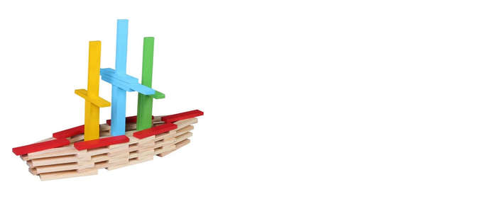 Wooden Model Building Blocks (150 pcs)