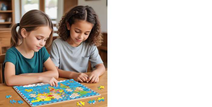 World Map Puzzle 50Pcs