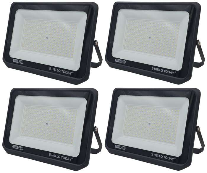 HELLO TODAY 200W FLOOD LIGHT - PACK OF 4