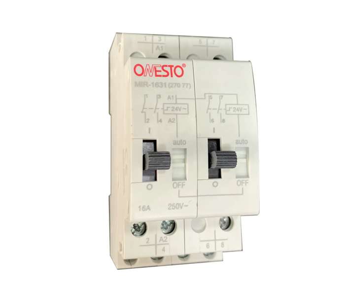 ONESTO 2 MODULE 16A 3NO + 1NC STEP RELAY
