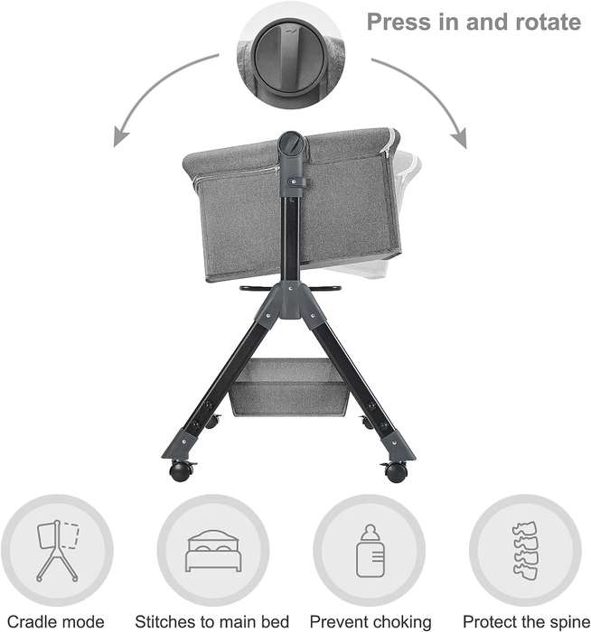 Multi-Functional Portable Newborn Folding Baby Crib RW-5