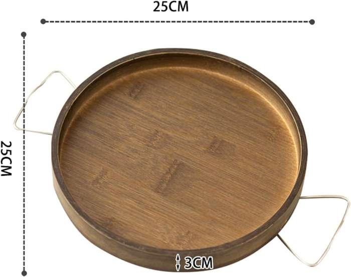 25cm Wooden Clip-On Sofa Armrest Tray Table X59-ST250