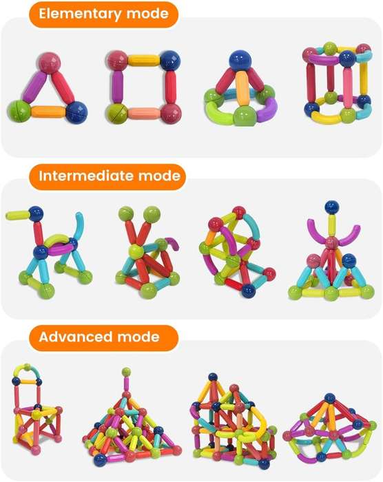 64 Piece Of Construction Magnetic Building Blocks Set AY-129