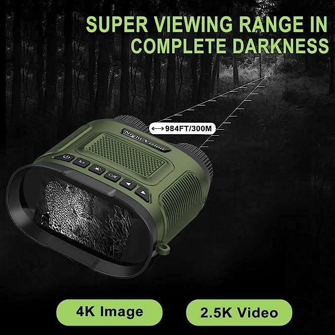 8X Digital Zoom 2.5K UHD Infrared Night Vision Binocular Q-NV02