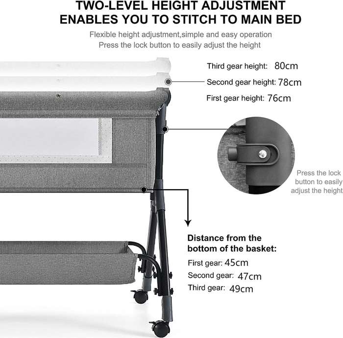Multi-Functional Portable Newborn Folding Baby Crib RW-5