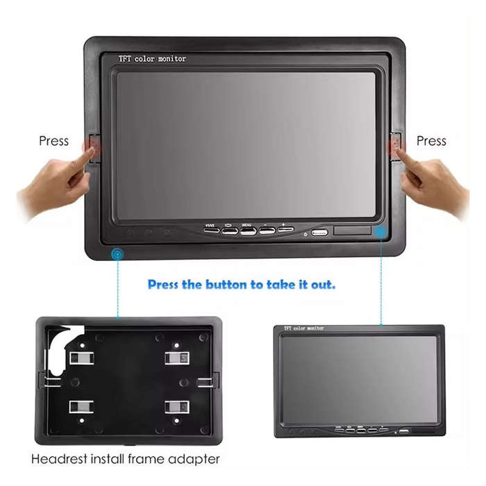 7 inch High Resolution TFT Car Rear View Camera Monitor CTC-592-7