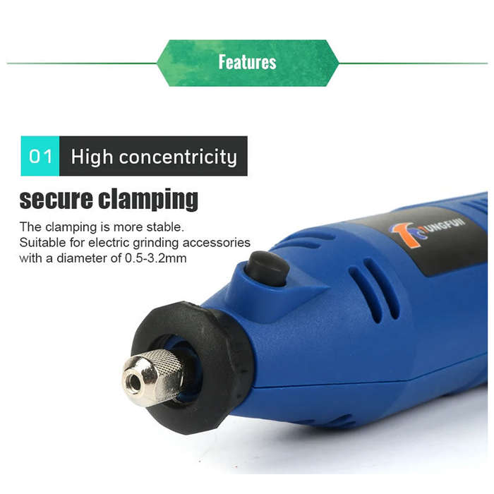 Portable Rotary Mini Electric Drill Grinder Set with Storage Case FH-20