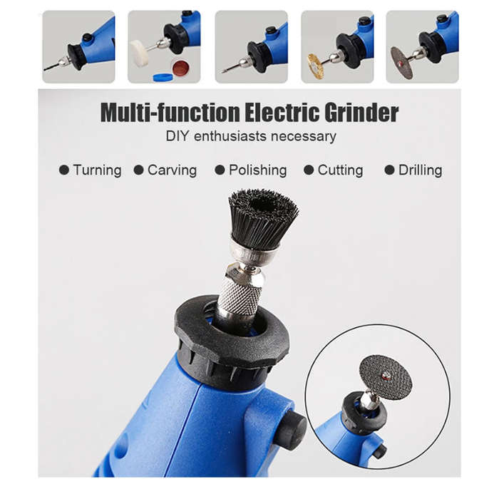 Portable Rotary Mini Electric Drill Grinder Set with Storage Case FH-20