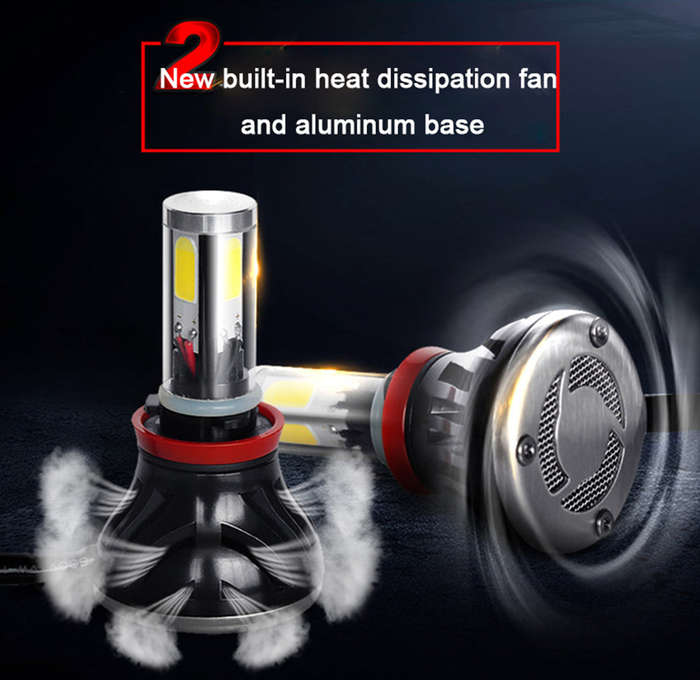 2-Piece 9005 60W LED Automotive Car Headlights F5-9005
