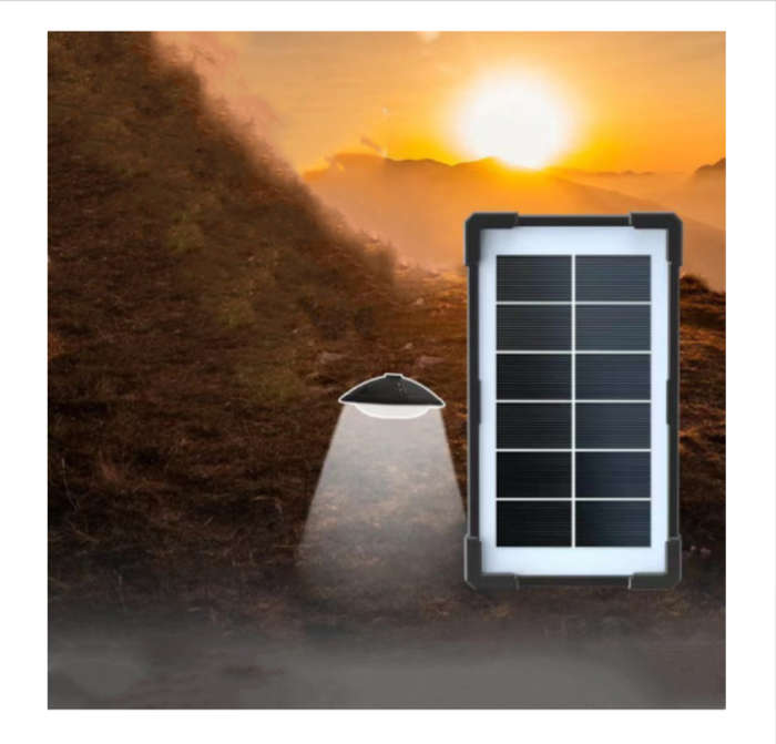 30W Solar Light 3000mah Battery 6V 3.8W Solar Panel With 2 LED Lights OP014