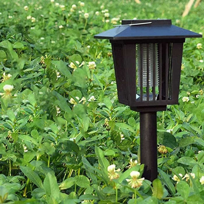Solar Powered Zapper Enhanced Outdoor Flying Insect Killer FA-905-2