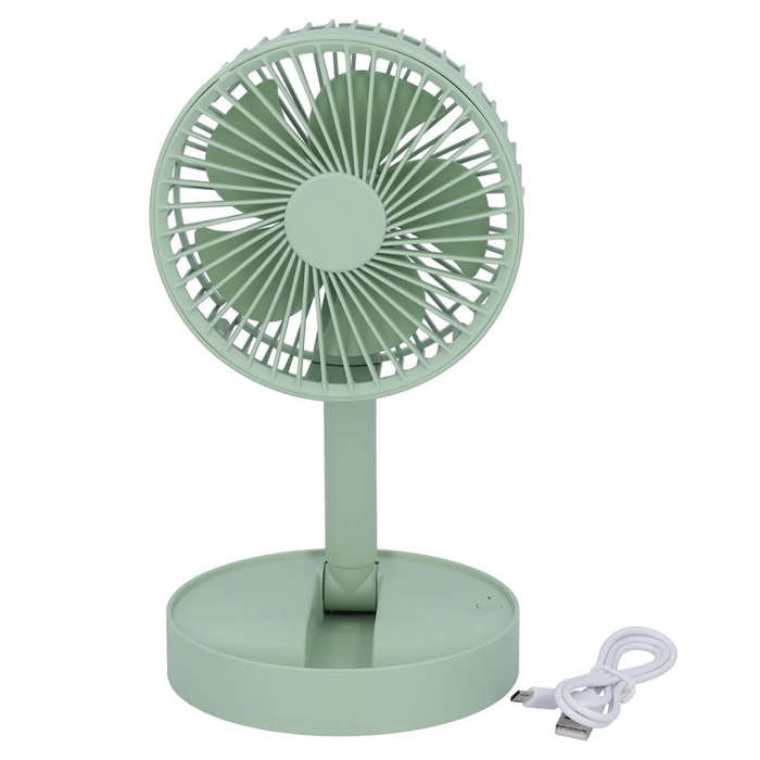 USB Rechargeable Folding Fan GREEN