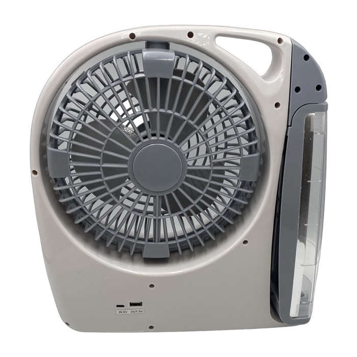 6 in 1 Solar Powered 8'' Fan with LED Lamp GD-8028