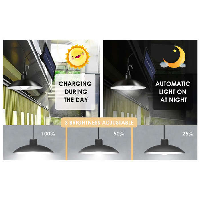 Solar Powered 2 Heads Flood LED Lights With Remote Control Q-LD031