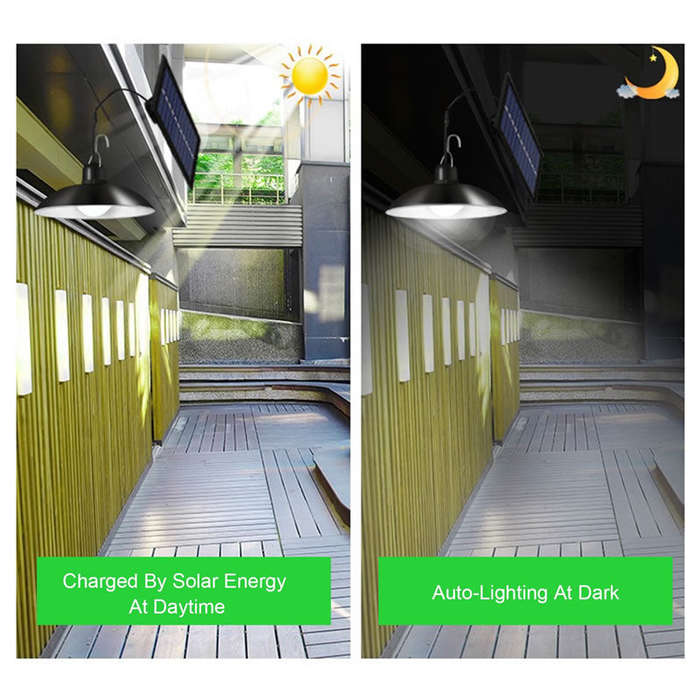 Solar Powered 2 Heads Flood LED Lights With Remote Control Q-LD031