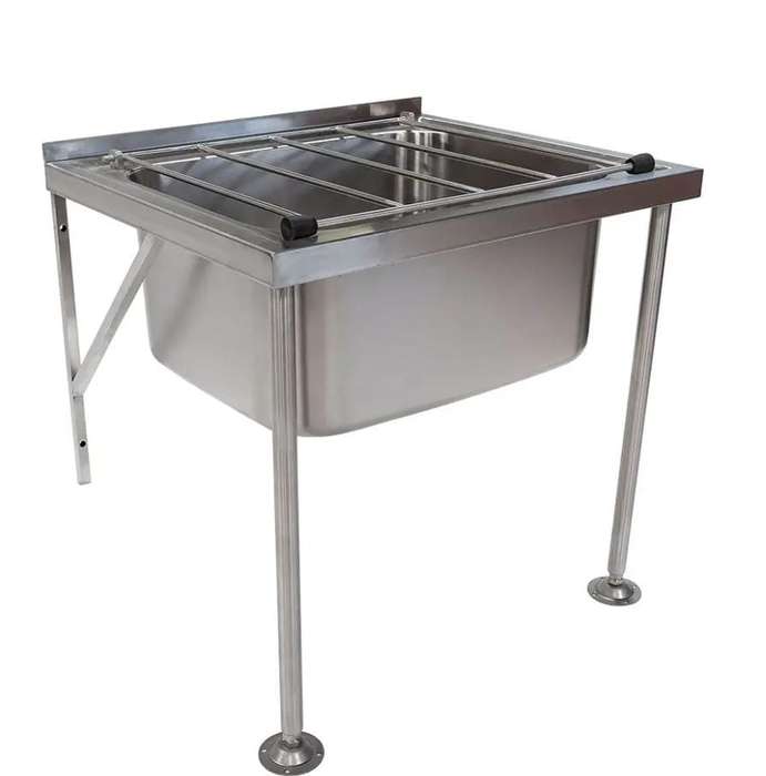 Commercial Stainless Steel Wall Mounted / Floor Mounted Dual Use Cleaner's Sink, Janitor Sink, Ut...
