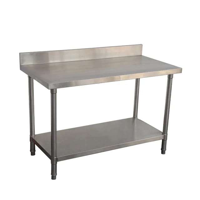 Stainless Steel Splash Back Workbench