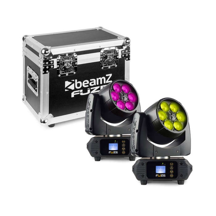 Beamz FUZE610Z FUZE LED WASH MOVING HEAD ZOOM SET